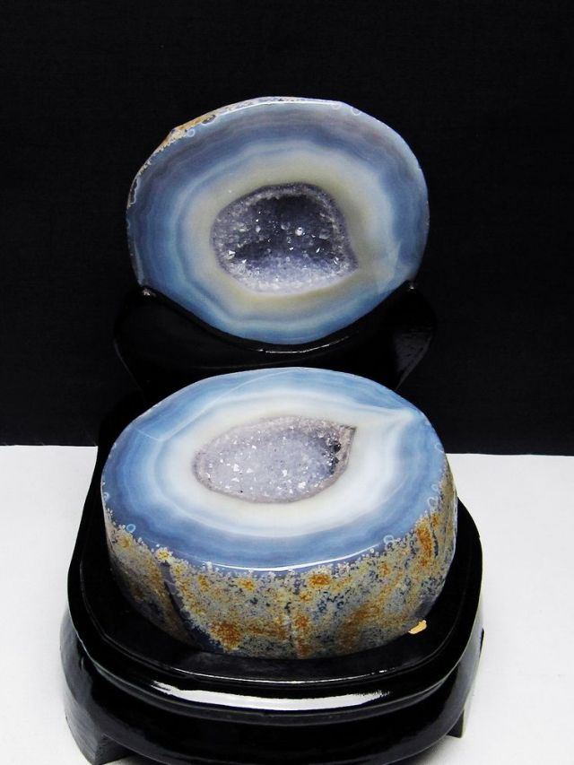 1.4Kg ペア水晶トレジャーメノウ[T604-7679]