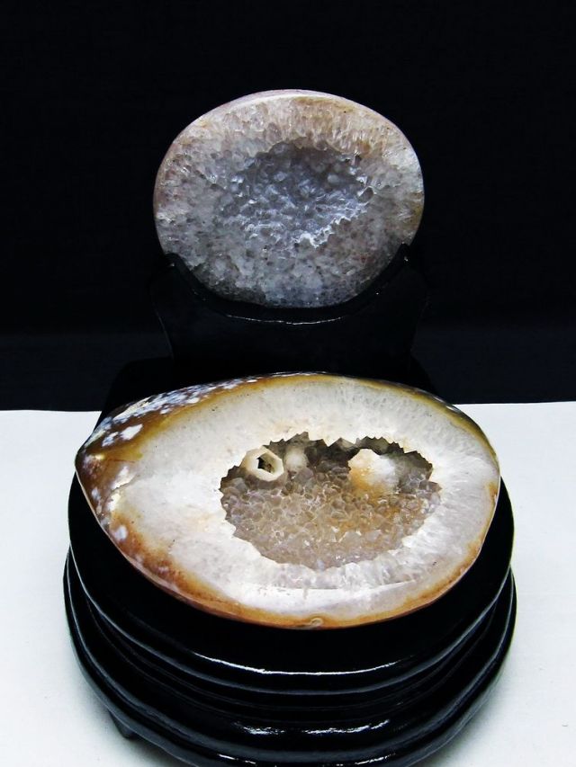 ペア水晶トレジャーメノウ[T604-7689]