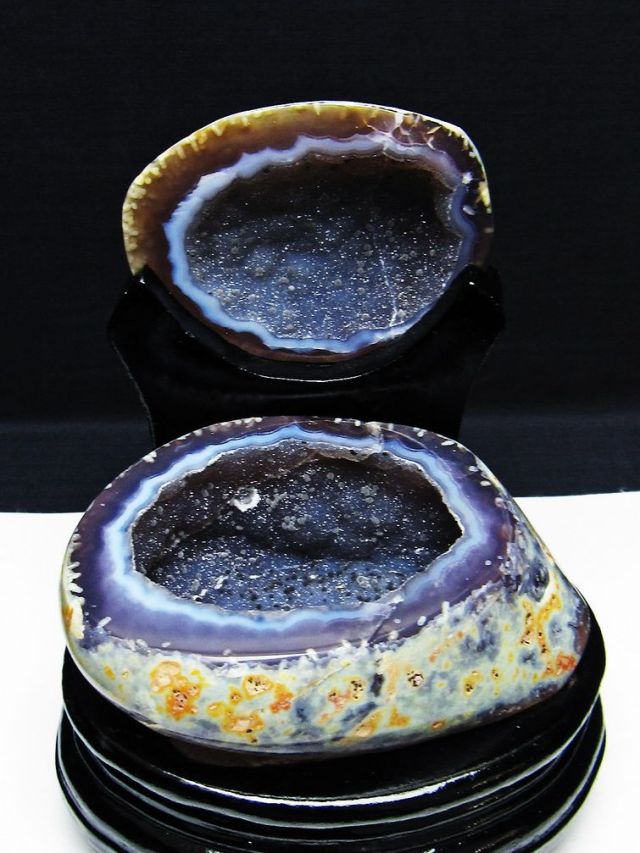 ペア水晶トレジャーメノウ[T604-7723]