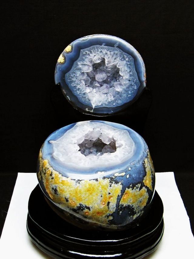 3.9Kg ペア水晶トレジャーメノウ[T604-7790]