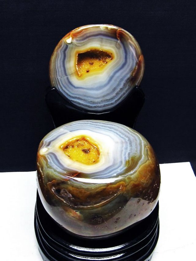 2.1Kg ペア水晶トレジャーメノウ [t604-7843]