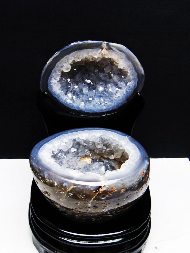 1.2Kg ペア水晶トレジャーメノウ [t604-7955]