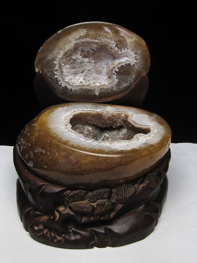 2.1Kg ペア水晶トレジャーメノウ[T605-2516]