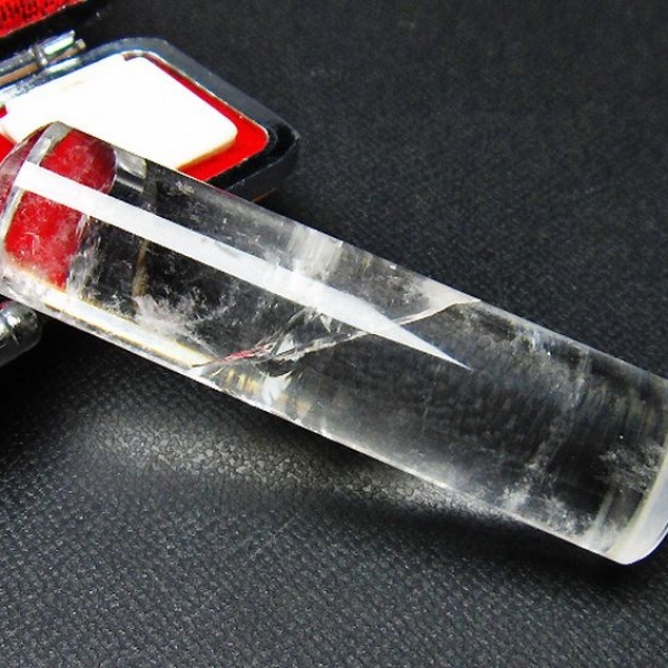 虹入り ヒマラヤ水晶 印材 15mm [T607-132]