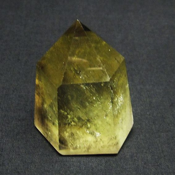 シトリン水晶ファントム 六角柱[T61-11483]