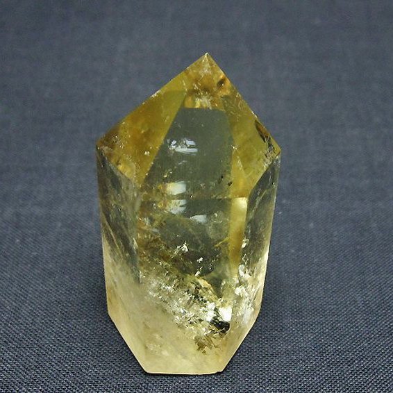 シトリン水晶 六角柱[T61-13977]