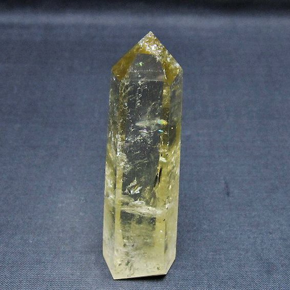 M1805☆レインボーシトリン六角柱409g☆天然石　原石☆N50807-A シトリン水晶 六角柱 [t61-14924]