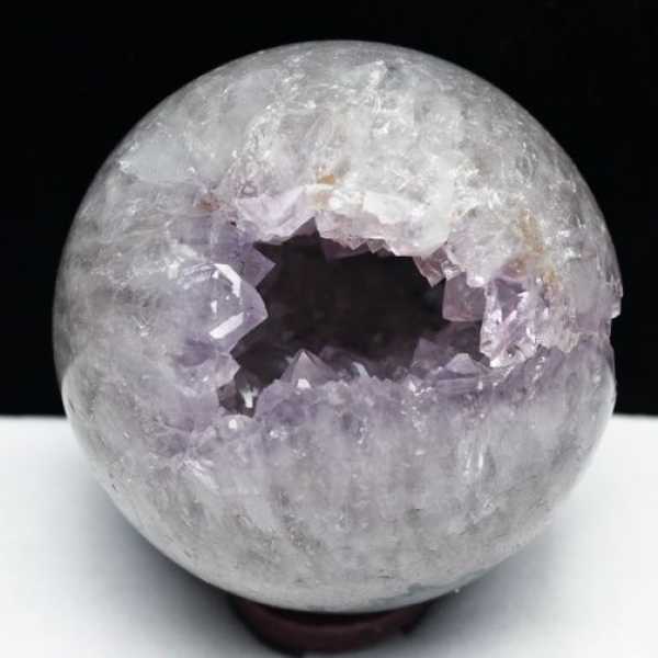 アメジストクラスター丸玉（笑口） 11.1Kg アメジスト笑口 丸玉 205mm t610-11764 : 誠安天然石専門店