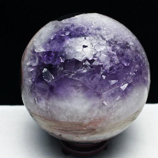 5.5Kg アメジスト笑口 丸玉 167mm [T610-11760]
