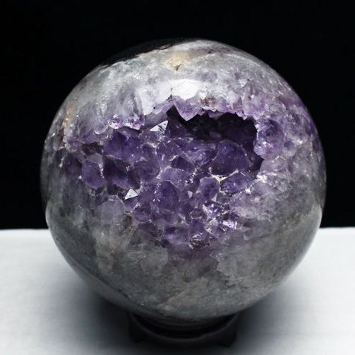 11.1Kg アメジスト笑口 丸玉 205mm [T610-11764]