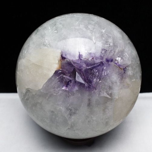 6.2Kg アメジスト笑口 丸玉 167mm [T610-11792]