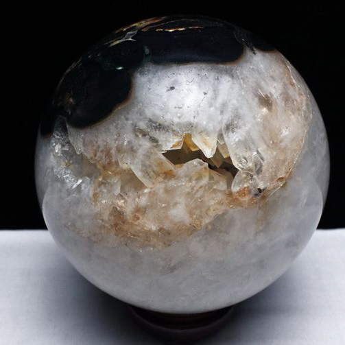 6.1Kg アメジスト笑口 丸玉 168mm [T610-11818]