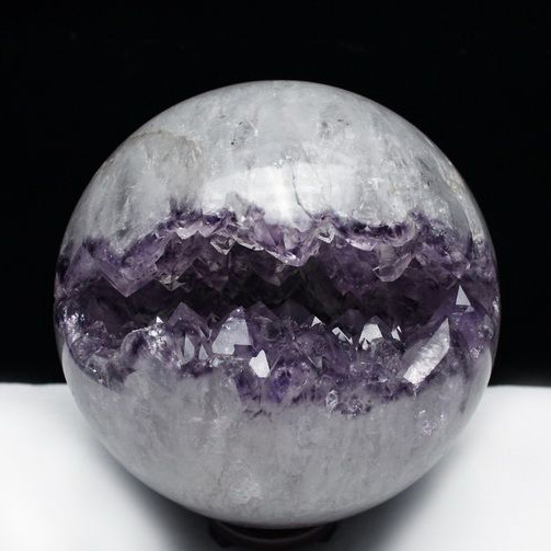 8.4Kg アメジスト笑口 丸玉 185mm [T610-11862]