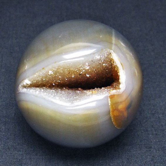 アゲート笑口 丸玉 54mm [t610-12357]