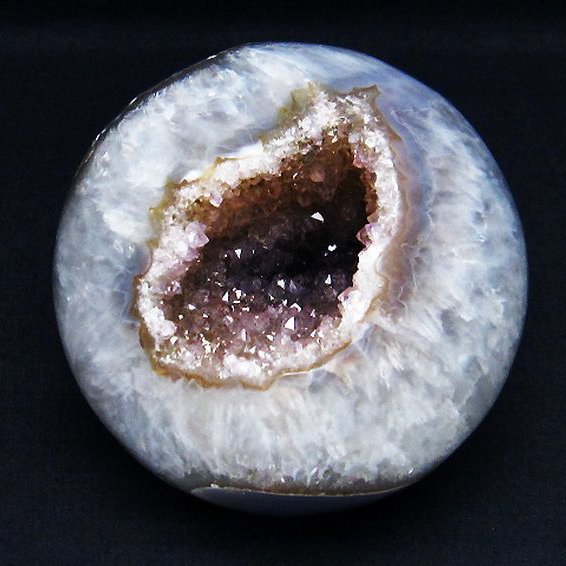 1Kg アメジスト笑口 丸玉 92mm [T610-12451]