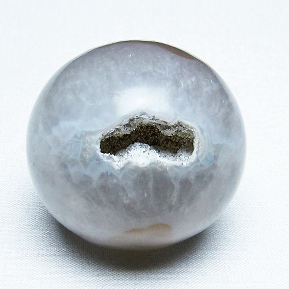 アゲート笑口 丸玉 48mm [T610-12517]