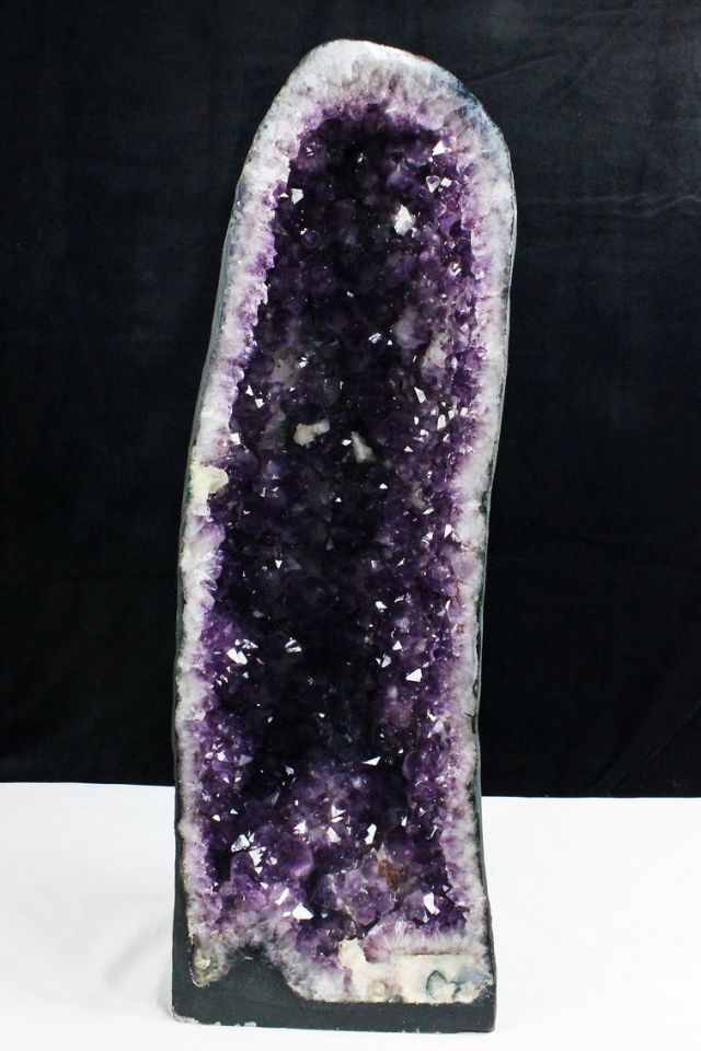 29.6Kg ブラジル産 フラワーアメジストドーム 同梱不可 [t611-10229]