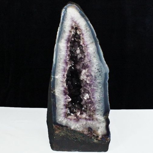 大特価最終値下げ！！美結晶　濃紫　アメジストドーム　ブラジル産 アメジストドーム 【3.42㎏】濃紫・美麗結晶 小サイズ ブラジル