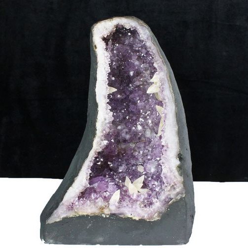 14.7Kg ブラジル産 カルサイトアメジストドーム 同梱不可 [t611-10602]