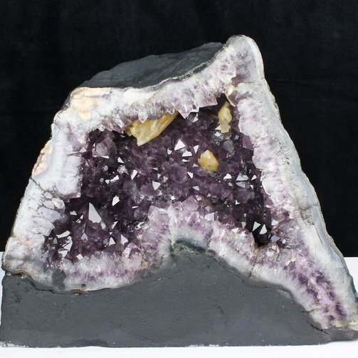 19.8Kg ブラジル産 カルサイトアメジストドーム 同梱不可 [t611-10603]