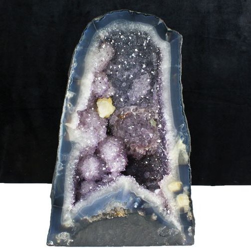 19.6Kg ブラジル産 フラワーアメジストドーム 同梱不可 [t611-10610]