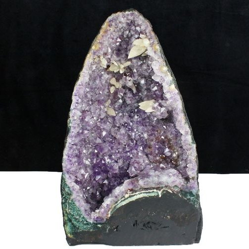 15.7Kg ブラジル産 カルサイトアメジストドーム 同梱不可 [t611-10619]