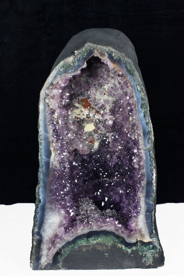 44.9Kg ブラジル産  フラワーアメジストドーム同梱不可[T611-9379]