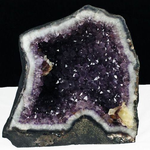 40.7Kg ブラジル産 カルサイトアメジストドーム同梱不可[T611-9383]