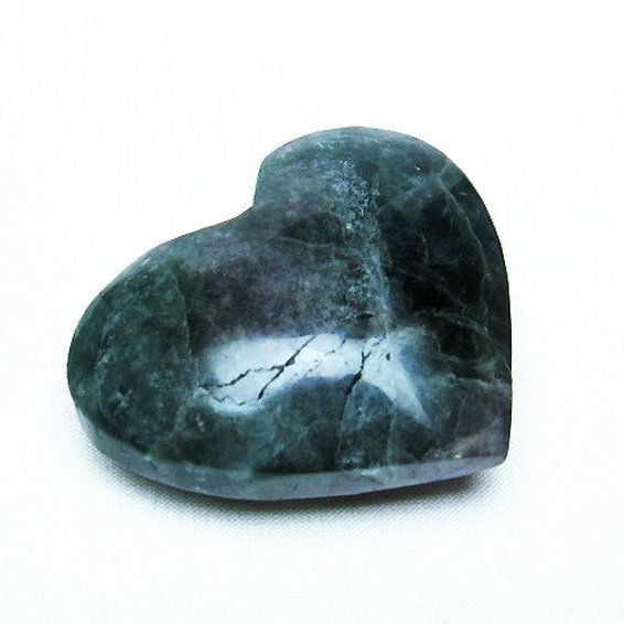 フローライトハート 置物[T613-1125]