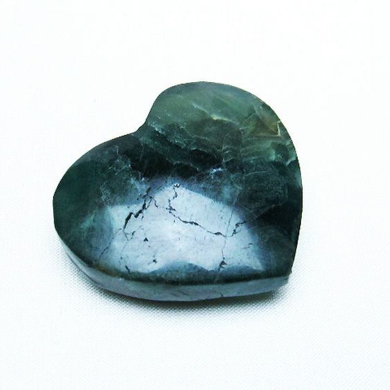 フローライトハート 置物[T613-1164]