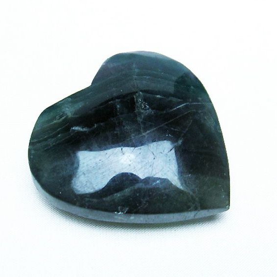 フローライトハート 置物[T613-1192]