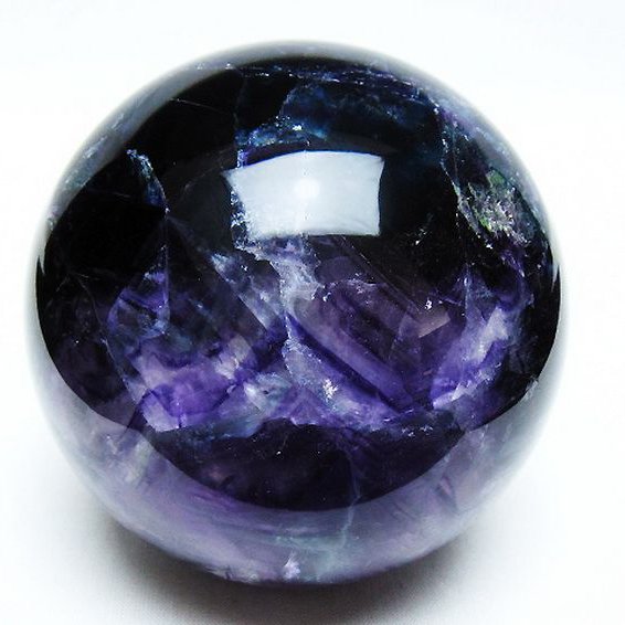 1.3Kg フローライト 丸玉 90mm [T616-4757]