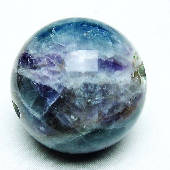 台座付き 高品質 虹入り フローライト 丸玉 A 虹入りフローライト 丸玉 スフィア 木製台座付き！ - メルカリ