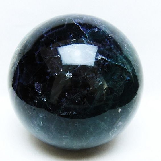 4.4Kg フローライト 丸玉 143mm [t616-5182]