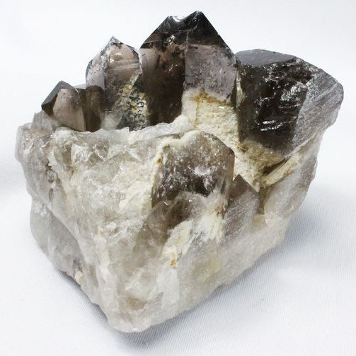 ブラジル産 モリオン 純天然 黒水晶 クラスター[T618-7066]