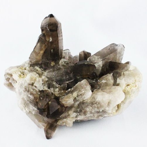 ブラジル産 モリオン 純天然 黒水晶 クラスター[T618-7089]