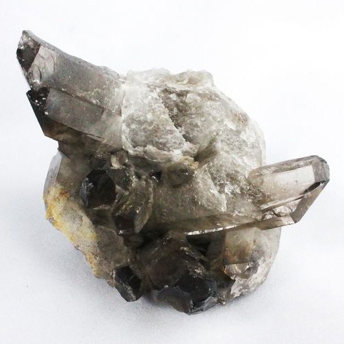 ブラジル産 モリオン 純天然 黒水晶 クラスター[T618-7127]