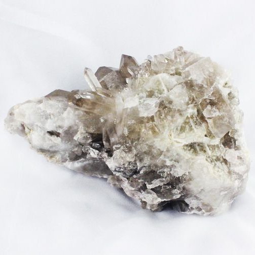 1.2Kg ブラジル産 モリオン 純天然 黒水晶 クラスター[T618-7138]