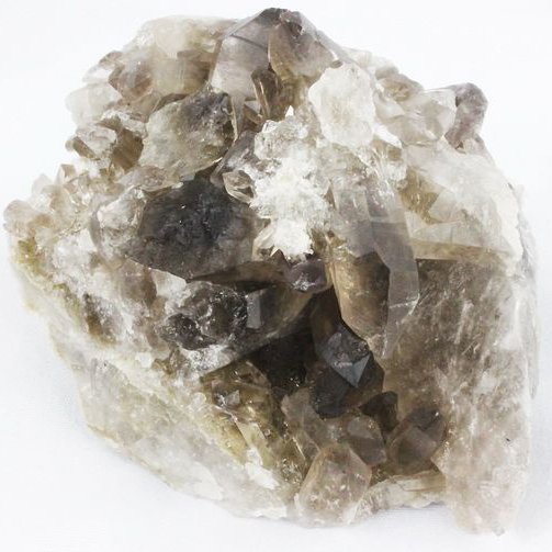 ブラジル産 モリオン 純天然 黒水晶 クラスター[t618-7139]