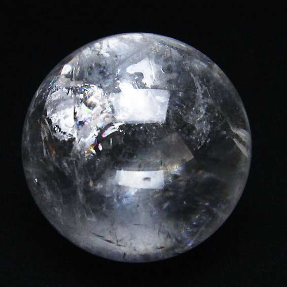 虹入り ヒマラヤ水晶 丸玉 63mm [T62-15002]