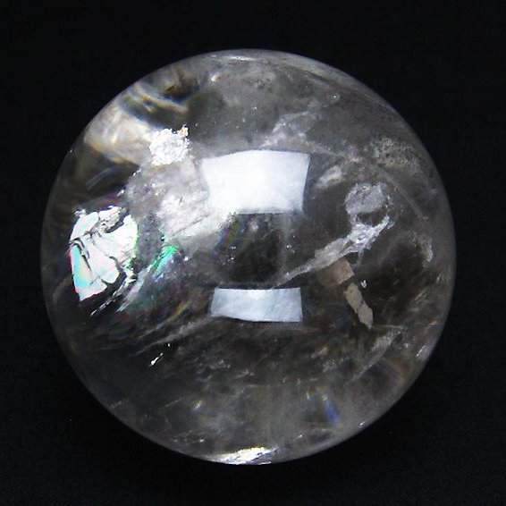 ヒマラヤ水晶 丸玉 虹入り 天然石 パワーストーン☆パワー浄化 A936 ヒマラヤ水晶 丸玉 虹入り 天然石 パワーストーン☆パワー浄化 A936