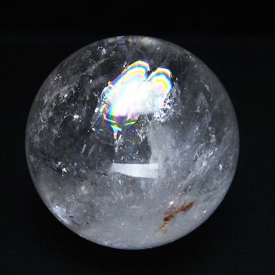 虹入り ヒマラヤ水晶 丸玉 79mm [T62-15161]