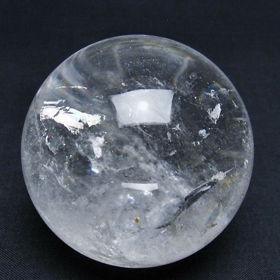 天然透明色 水晶玉 ヒマラヤ 美品 特別価格]インド/マニハール産ヒマラヤ水晶丸玉/ホワイトクォーツ