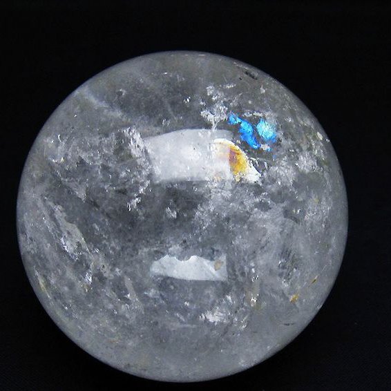N様ヒマラヤ水晶スフィアNo.1272 ガネッシュヒマール産ヒマラヤ水晶丸玉/クローライト内包