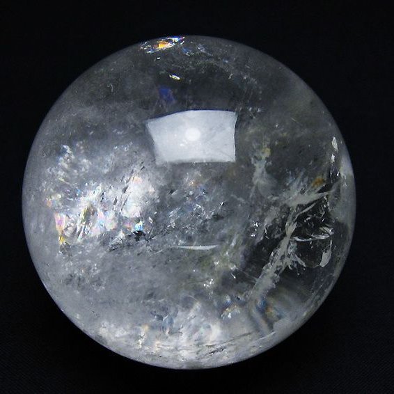 虹入り ヒマラヤ水晶 丸玉 62mm [t62-16026]