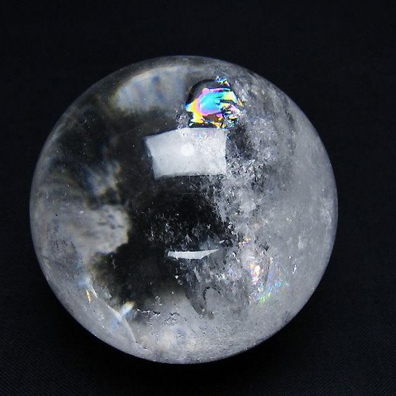 天然ヒマラヤ水晶 レインボークリスタル　ブレスレット　大玉 16mm玉 ヒマラヤ水晶 ブレスレット 大玉 16mm玉 クリスタル