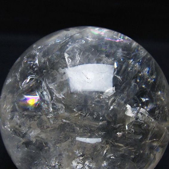 ヒマラヤ水晶 高品質 丸玉 虹入り 天然石 パワーストーン☆パワー浄化