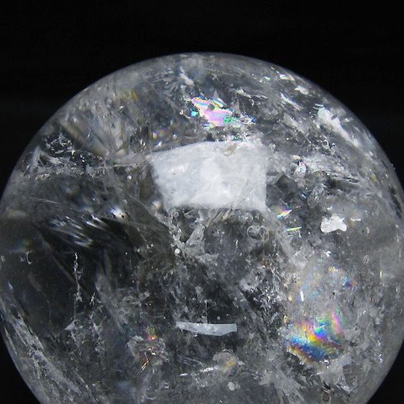 1Kg 虹入り ヒマラヤ水晶 丸玉 90mm [t62-16334]