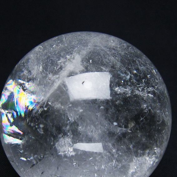 虹入り ヒマラヤ水晶 丸玉 51mm [t62-16455]