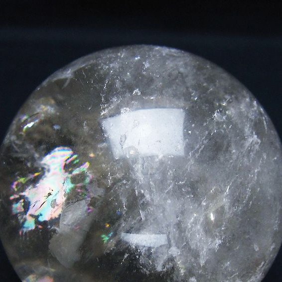虹入り ヒマラヤ水晶 丸玉 75mm [t62-16500]